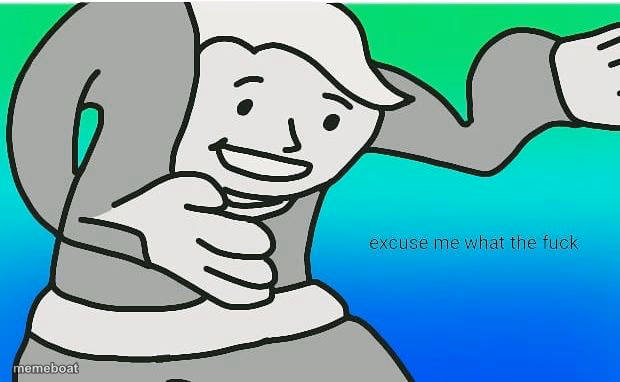 Vault Boy Excuse Me What The Fuck - meme generator image preview