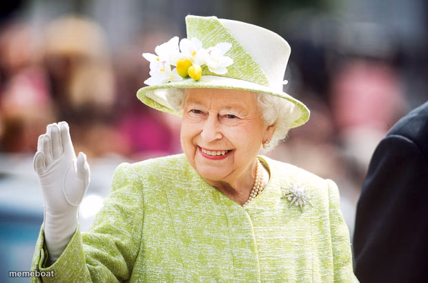 Queen Elizabeth Waving - meme generator image preview