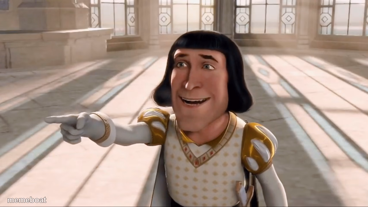 Farquaad Pointing - meme generator image preview