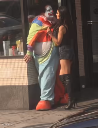 Fat clown and baddie