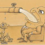 fat man drinking from pipe - meme generator image preview