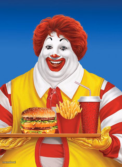 Fat Ronald McDonald - meme generator image preview
