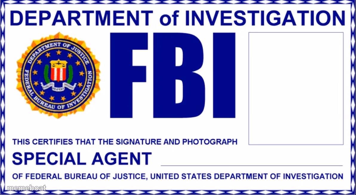 FBI Card - meme generator image preview