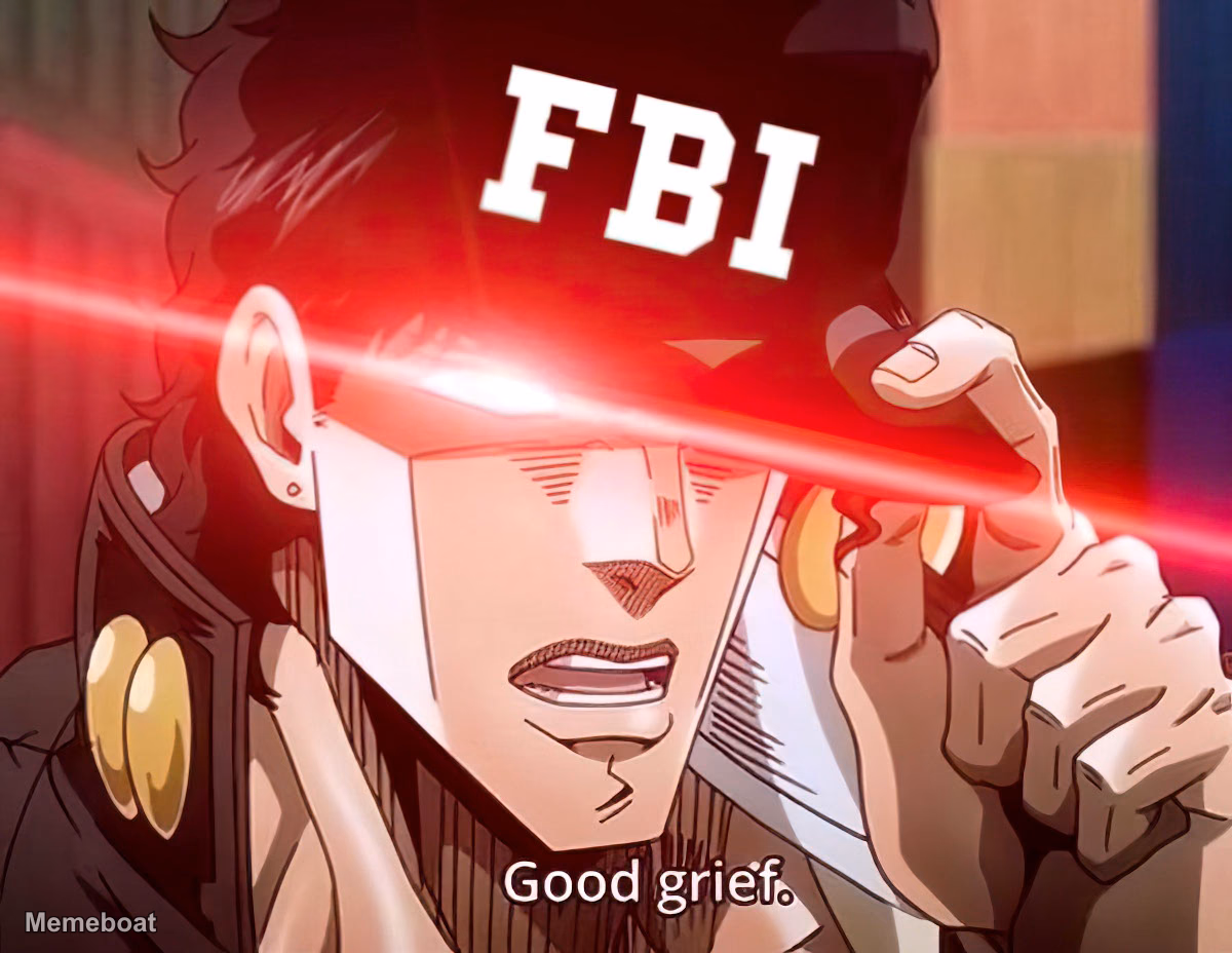 FBI Jotaro Good Grief - meme generator image preview