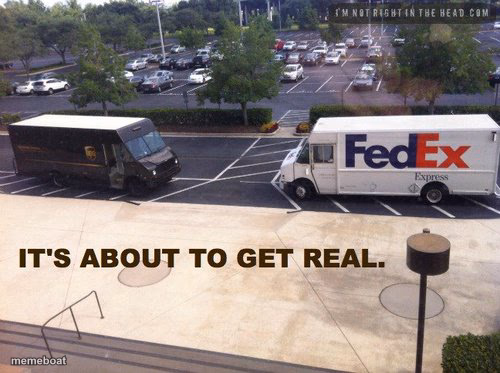 FedEx vs ups - meme generator image preview