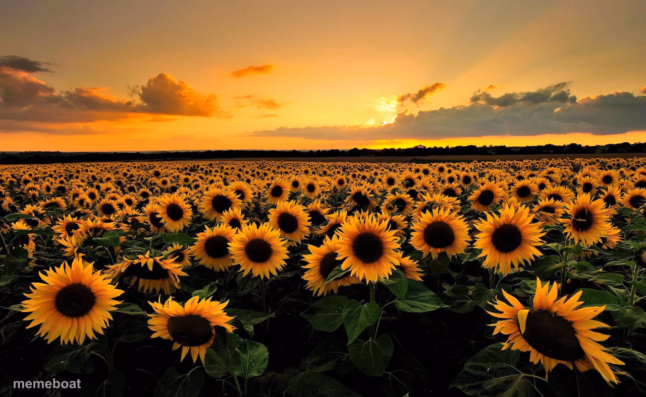 Field of Sunflowers - meme generator image preview