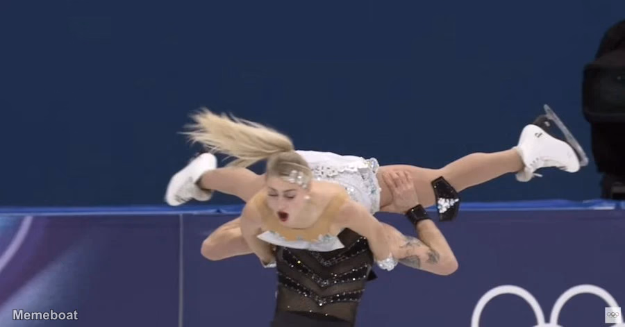 Figure Skater Intimate Lift 2026 Winter Olympics - meme generator image preview