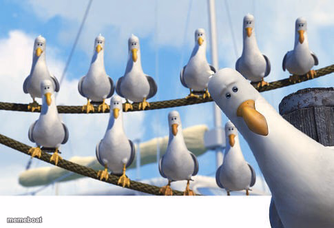 Finding Nemo Seagulls - meme generator image preview