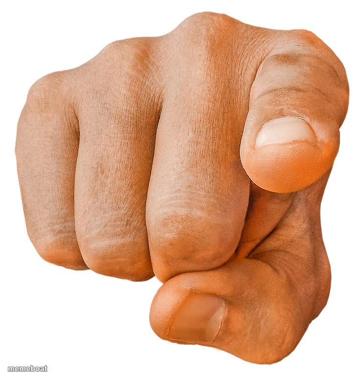 finger pointing at you - meme generator image preview