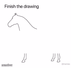Finish the drawing - meme generator image preview
