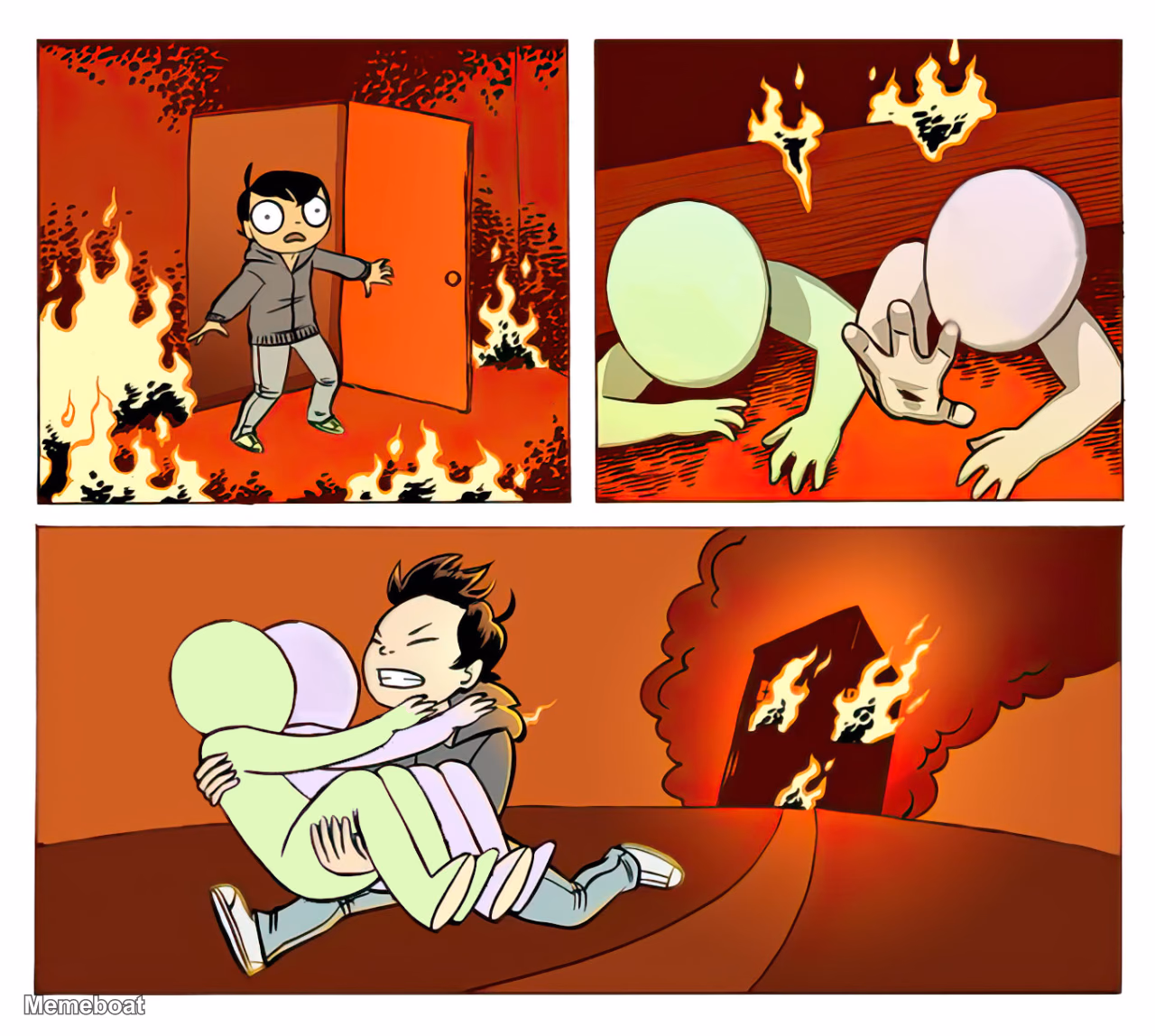 Fire Rescue - You Can Only Save One - meme generator image preview