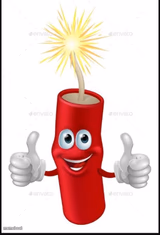 Firecraker thumbs up