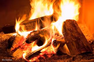 Roaring Fireplace