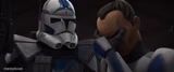 Fives explaining to Tup