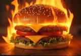 Flaming Burger