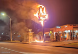 Flaming McDonald's