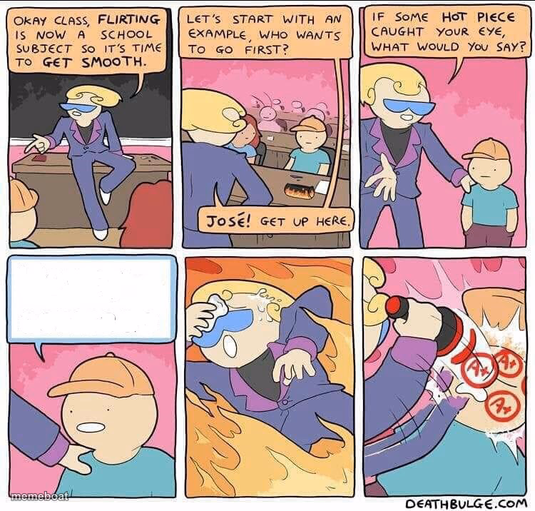 Flirting class - meme generator image preview