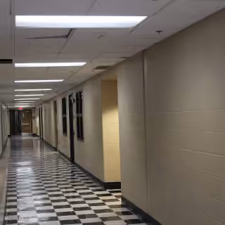 Floating Boy Chasing Running Boy Hallway