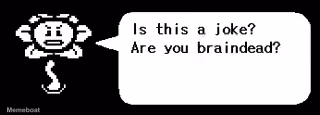 Flowey "Is This a Joke? Are You Braindead?"