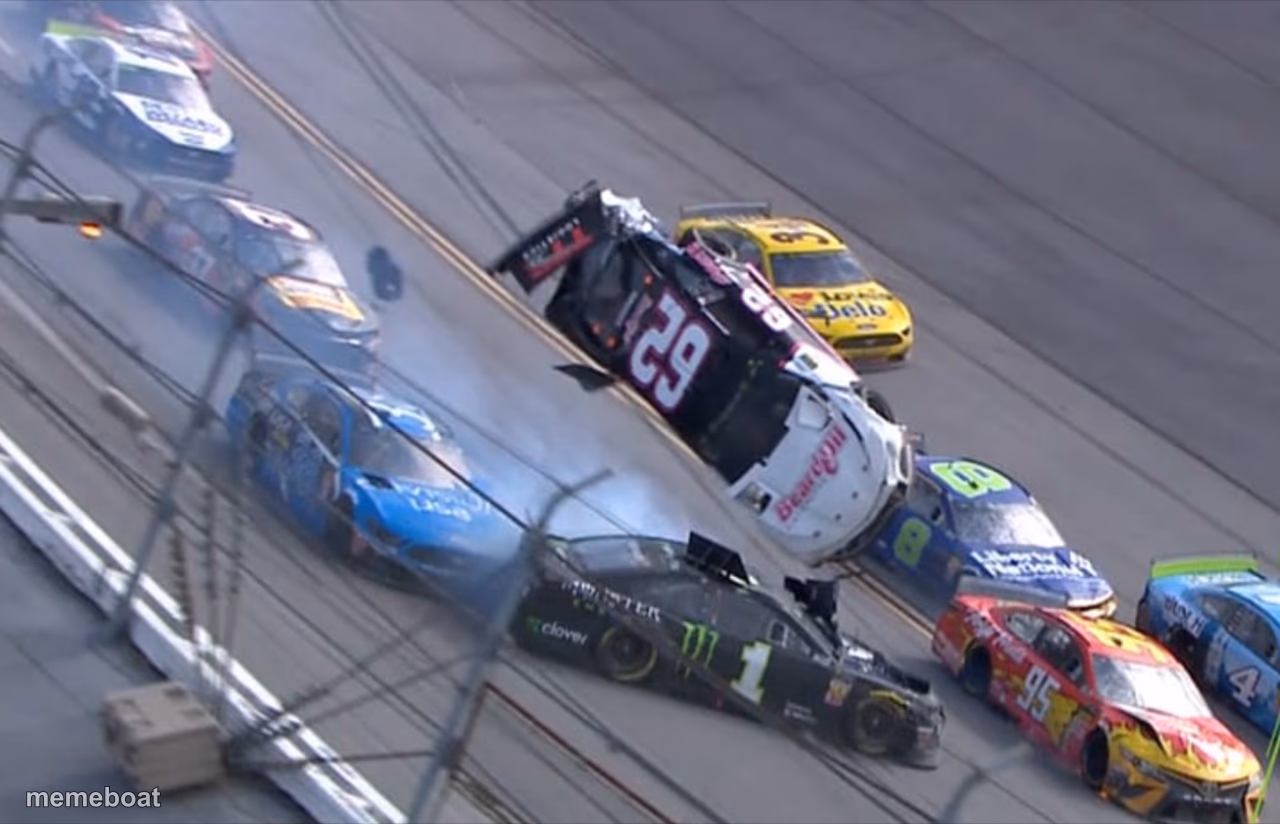 Flying NASCAR - meme generator image preview