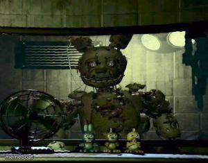 FNAF Springtrap in window - meme generator image preview