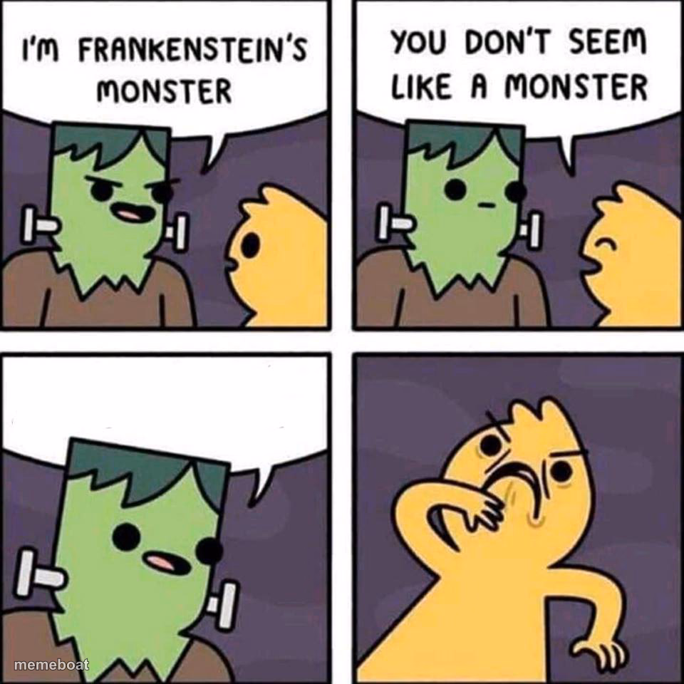 frankenstein's monster - meme generator image preview
