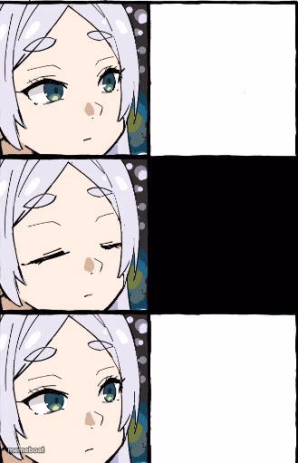 Frieren Blink - meme generator image preview