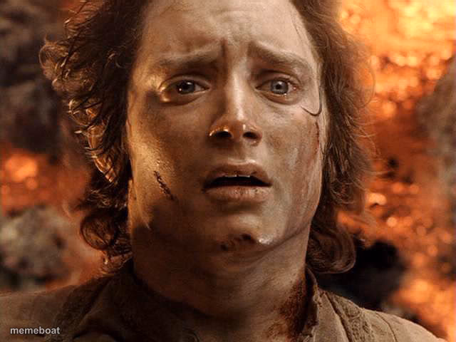 Frodo Its Over Its Done - meme generator image preview