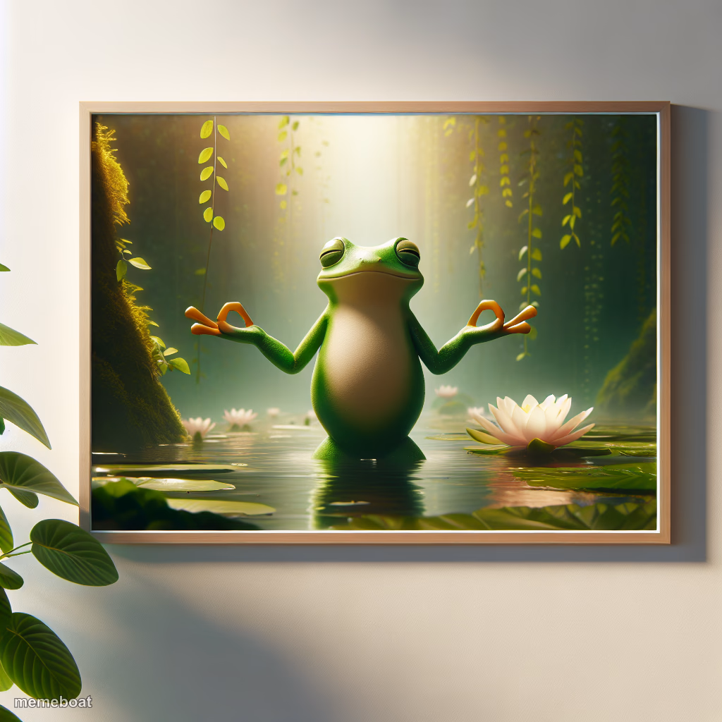 Frog blessing you - meme generator image preview