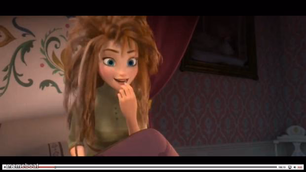 Anna Bed Hair Frozen - meme generator image preview