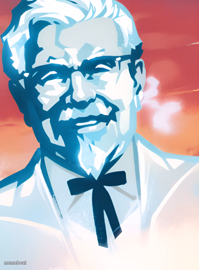 Frozen Colonel Sanders - meme generator image preview