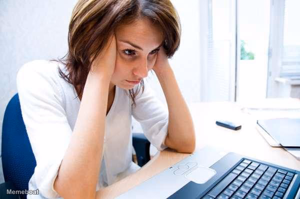 Frustrated at Computer - meme generator image preview