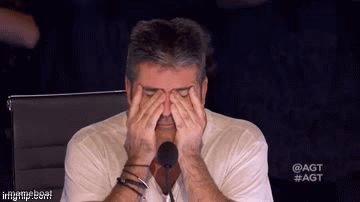 Frustrated Simon Cowell - meme generator image preview