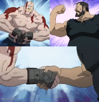 Fullmetal Alchemist Armstrong Handshake