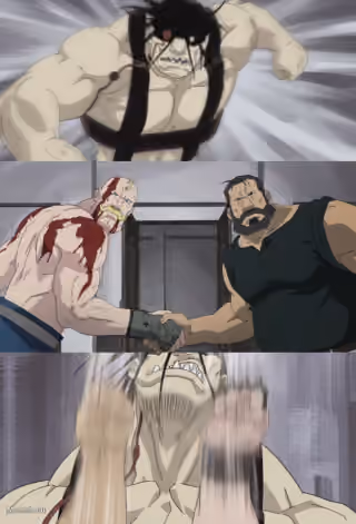 Fullmetal Alchemist Handshake Punch