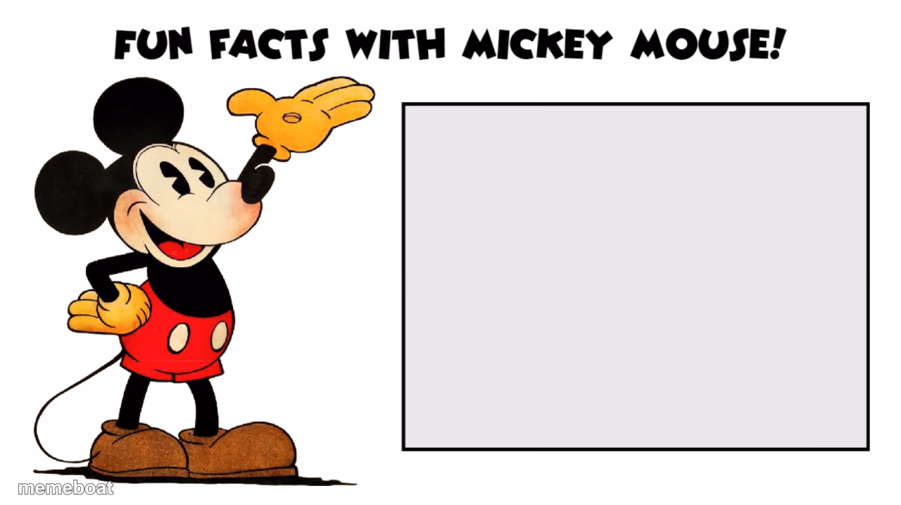 Fun Facts With Mickey Mouse - meme generator image preview