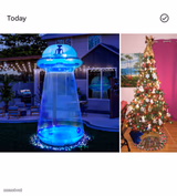 UFO Light Vs Christmas Tree
