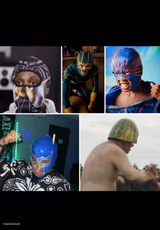 Masked Cosplay Collage