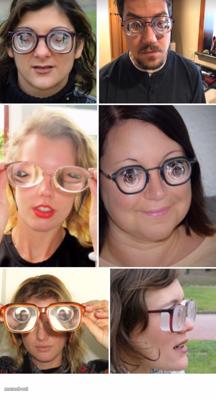 Comically Thick Glasses - meme generator image preview