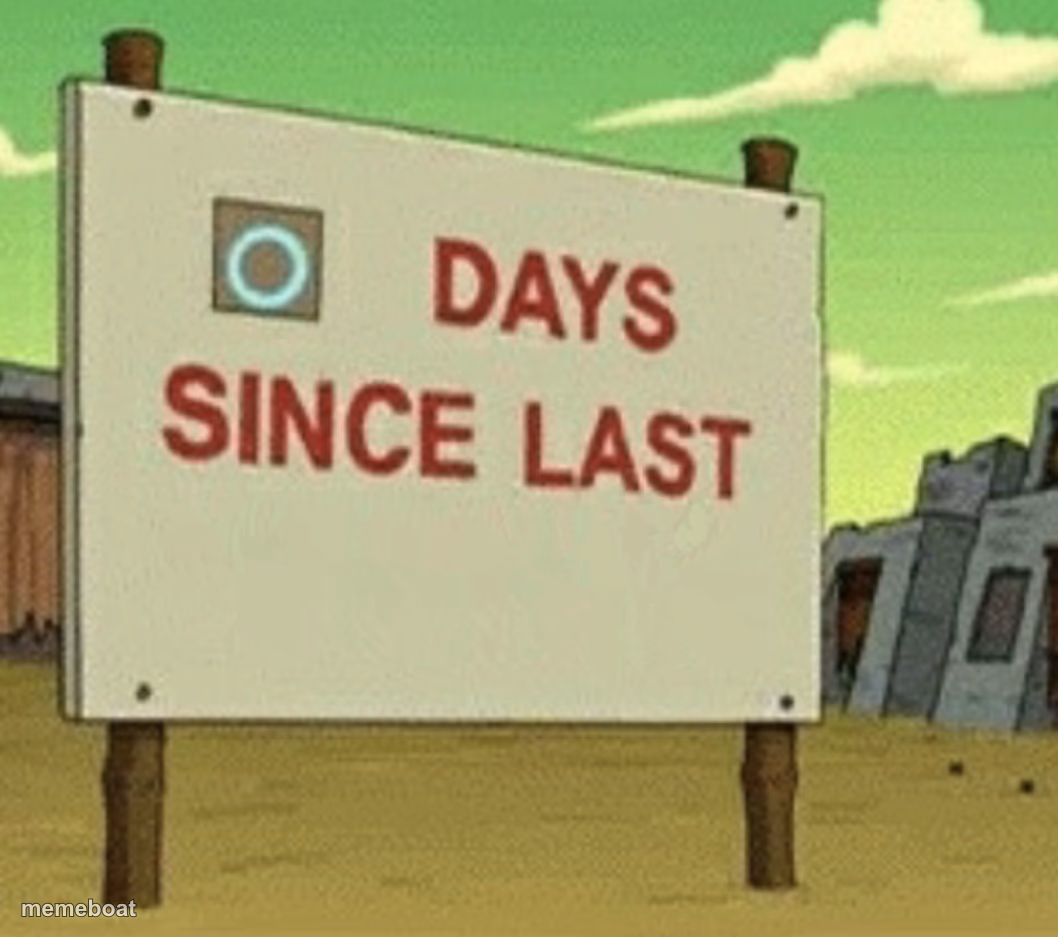 Futurama Zero Days Since Last Blank - meme generator image preview