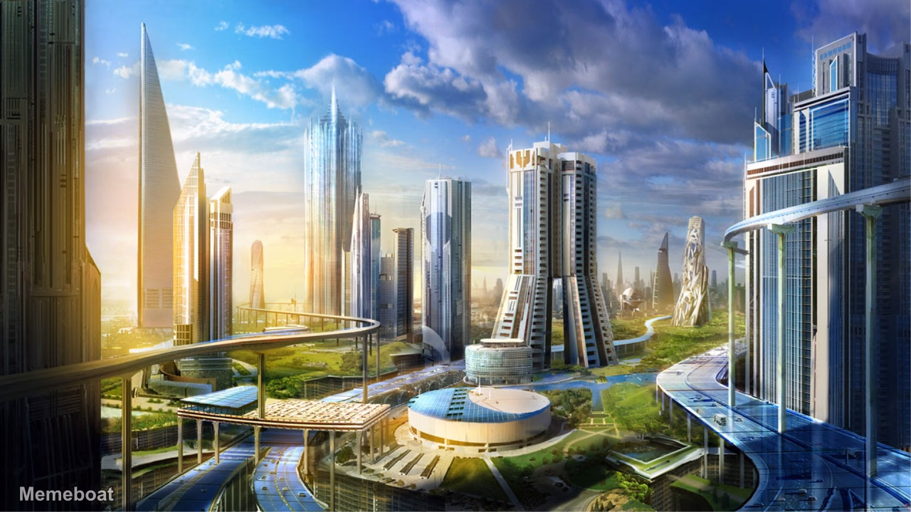 Futuristic Cityscape 2 - meme generator image preview