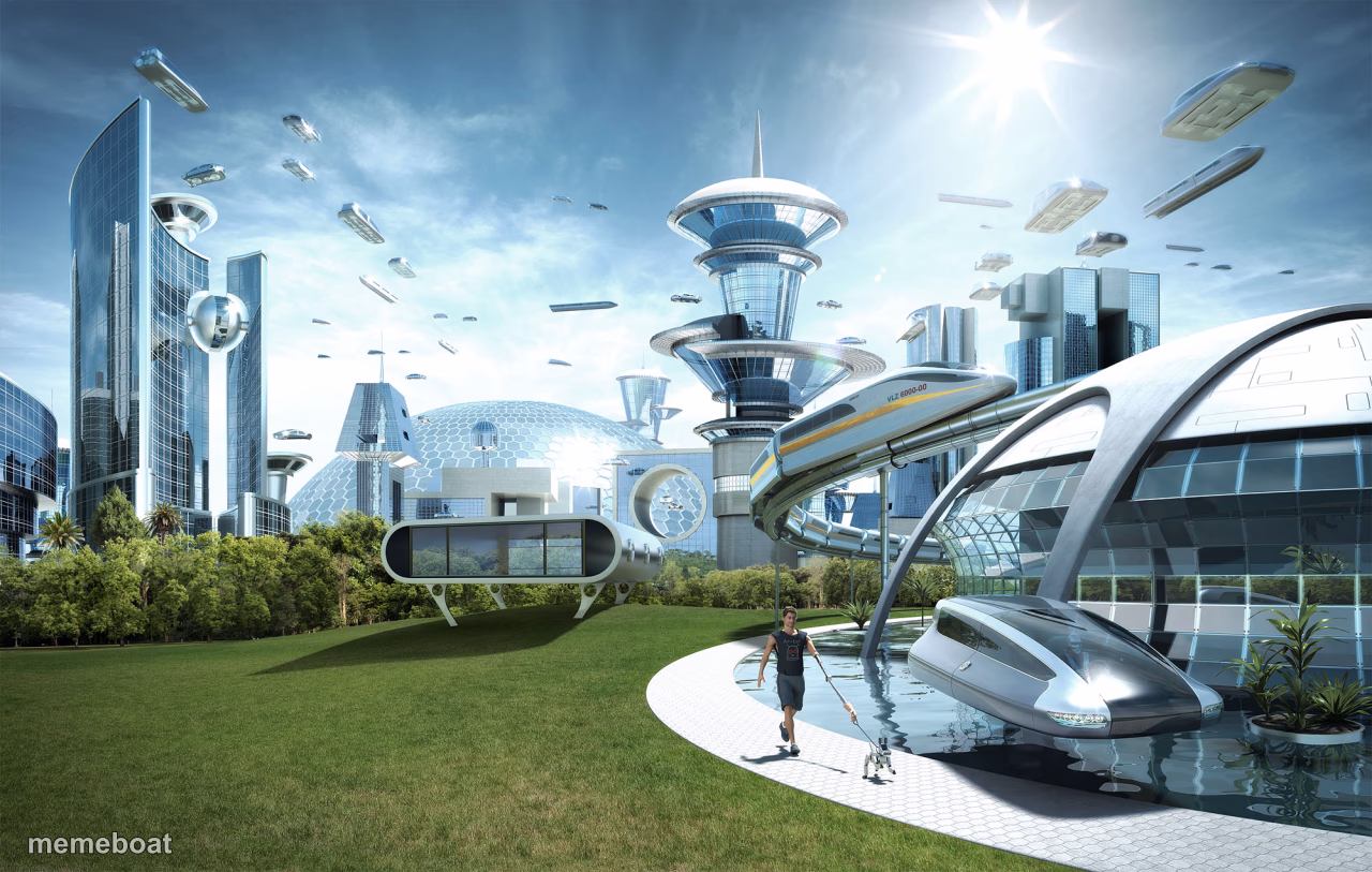 Futuristic Utopia - meme generator image preview