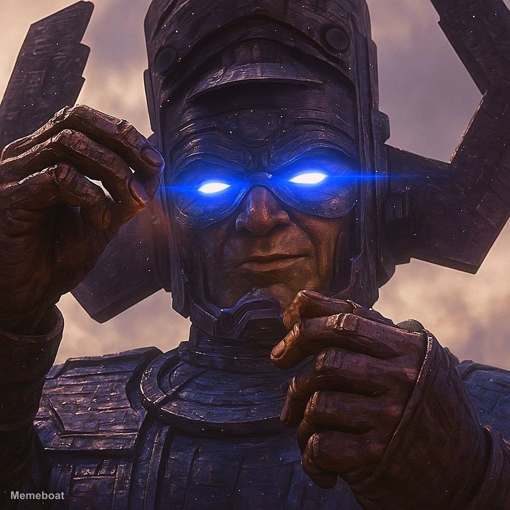 Galactus with X in His Hands Fantastic Four - meme generator image preview