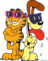 Garfield and Odie