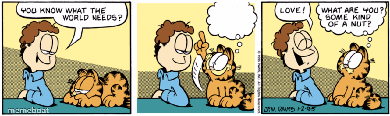 Garfield You Know What The World Needs? - meme generator image preview