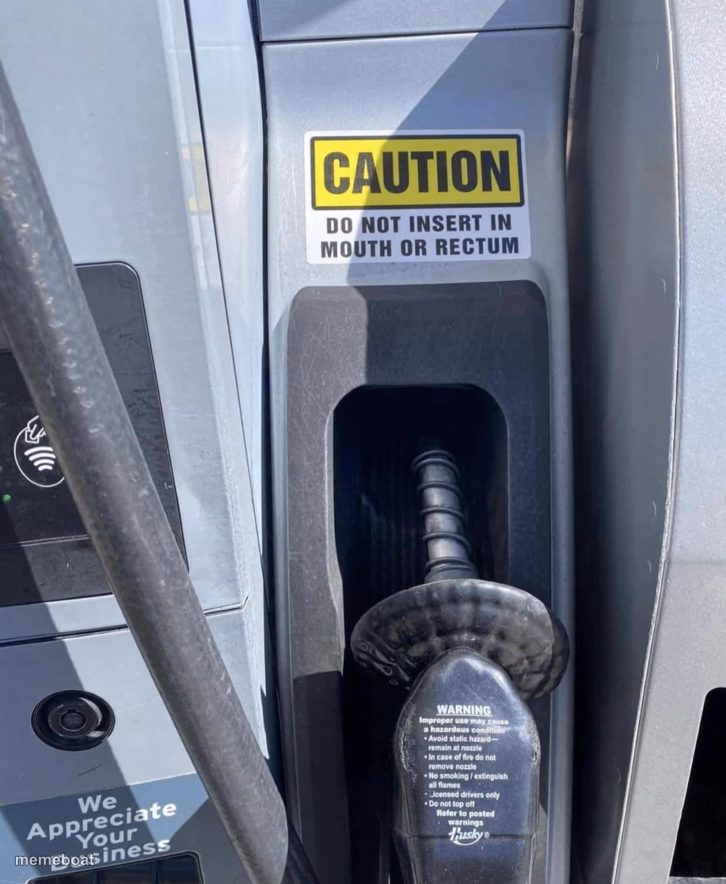 Gas pump sign - meme generator image preview