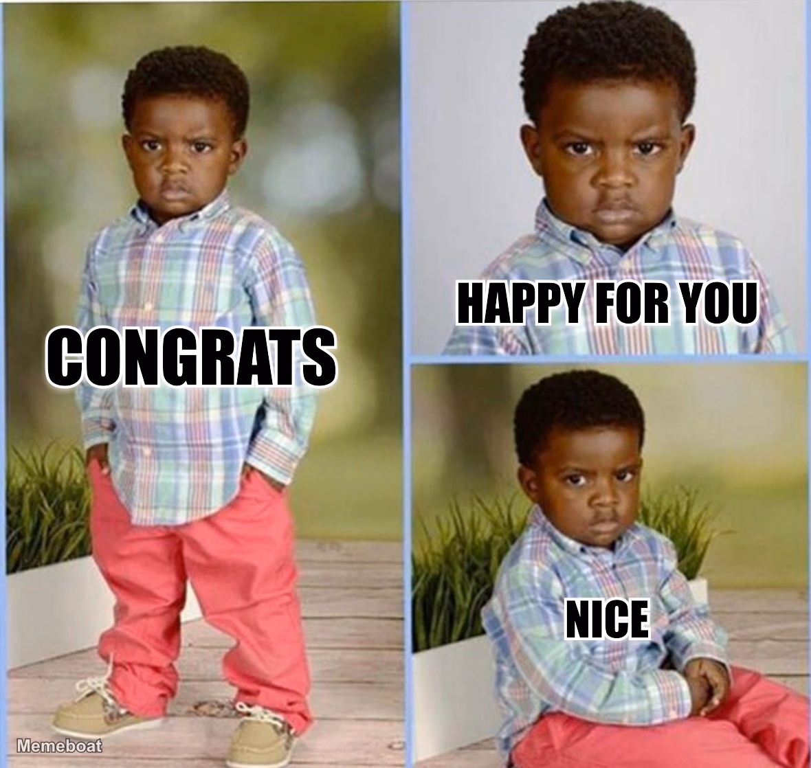 Gavin Thomas "Congrats Happy For You Nice" - meme generator image preview