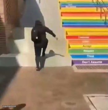gay stairs - meme generator image preview