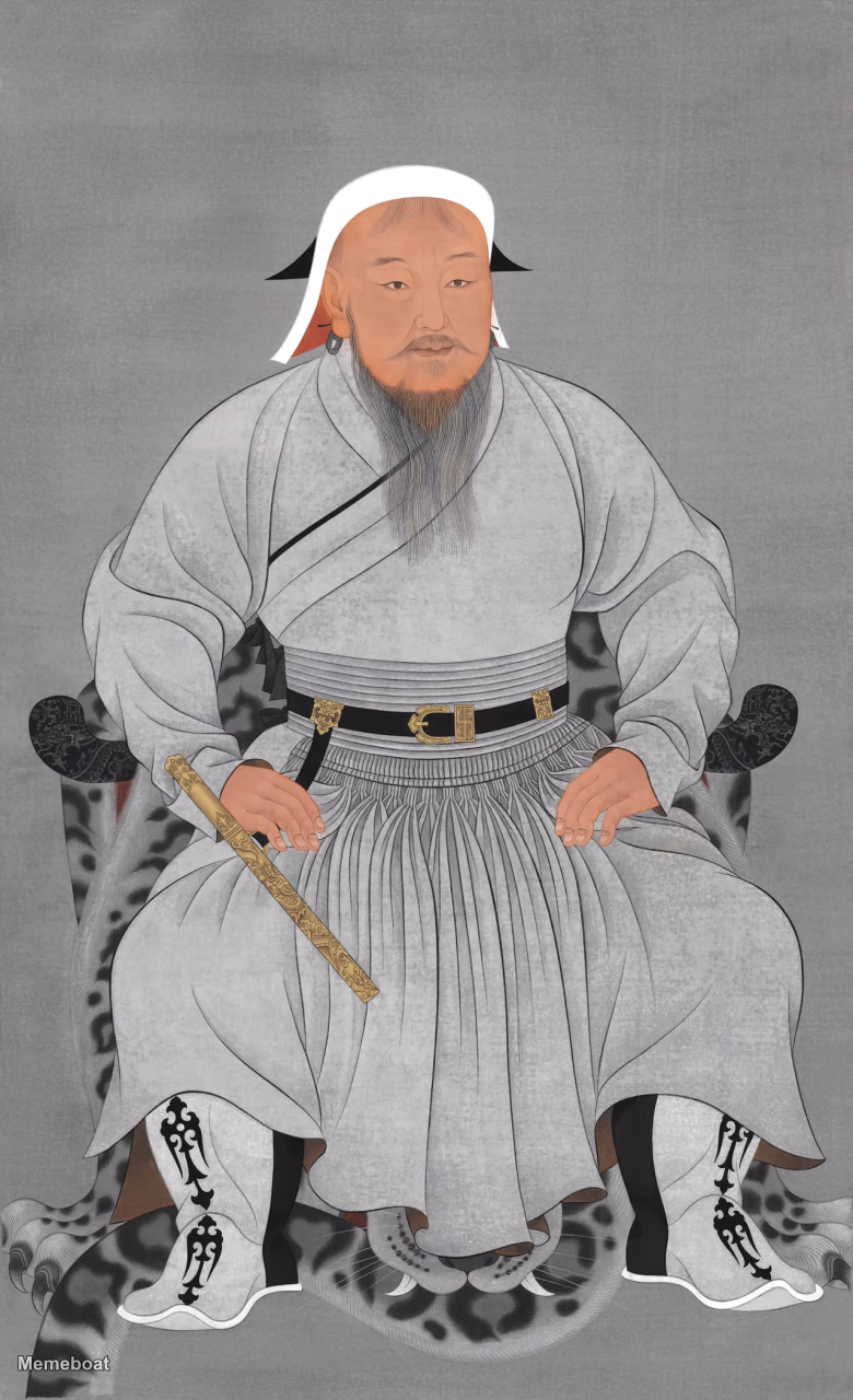 Genghis Kahn Full Body Portrait - meme generator image preview