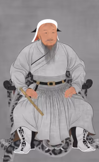 Genghis Kahn Full Body Portrait